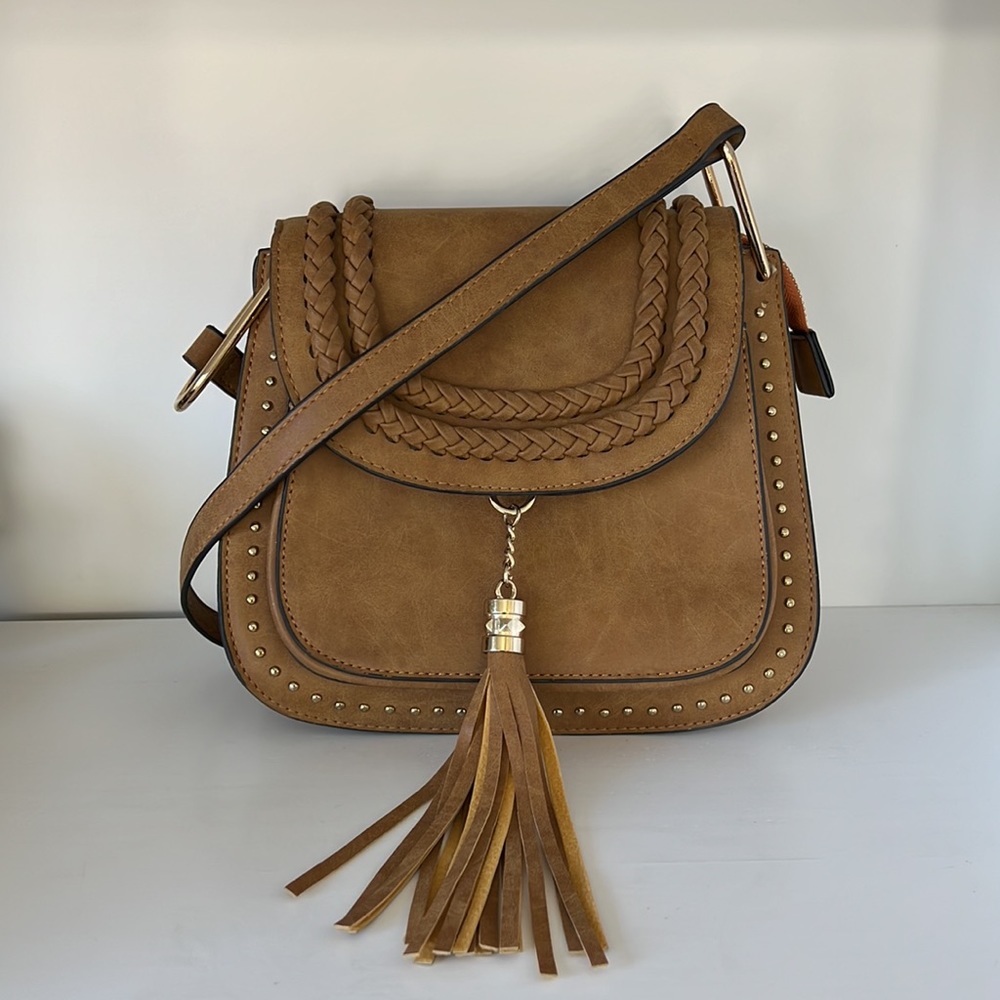 BEI‎ BAO BAO  Faux Leather Tassel Bag Shoulder Bag